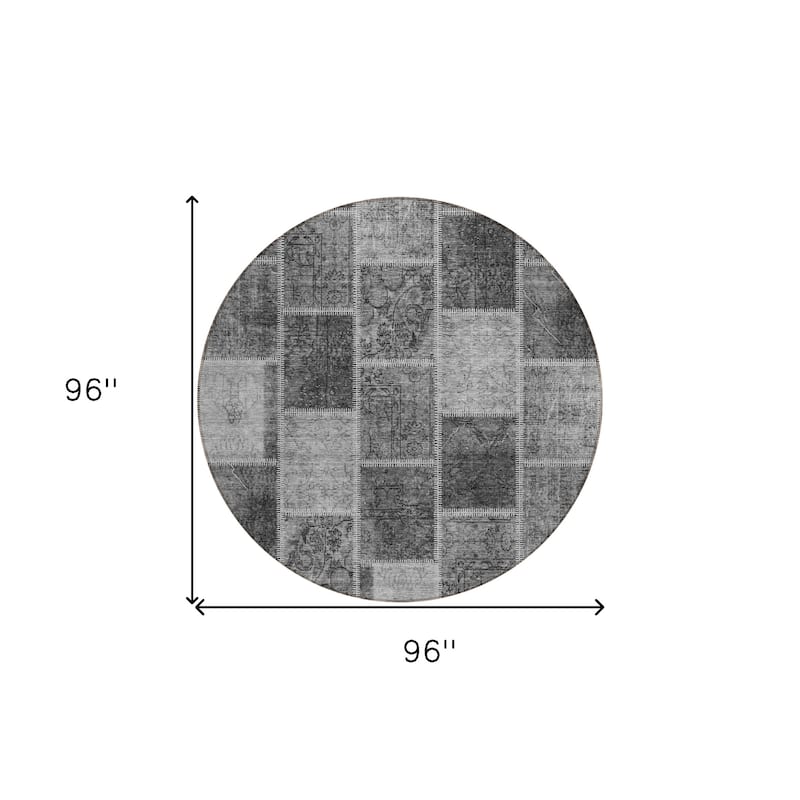 HomeRoots Patchwork Transitional Rectangle Outdoor Rug