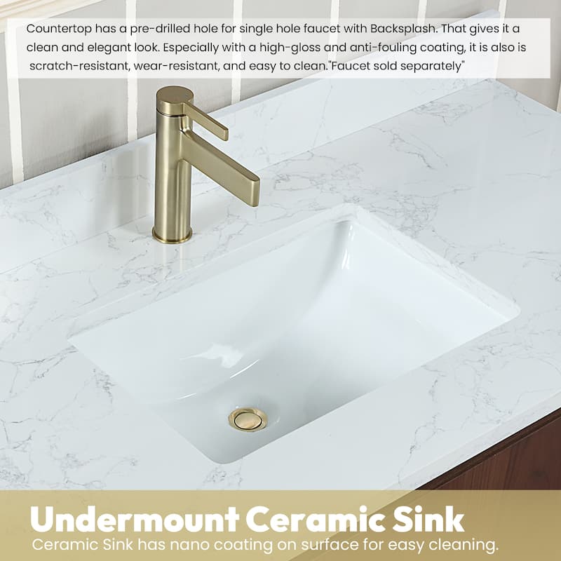 Miseno MV-NM-705760M San 60" Free Standing Double Basin Vanity Set