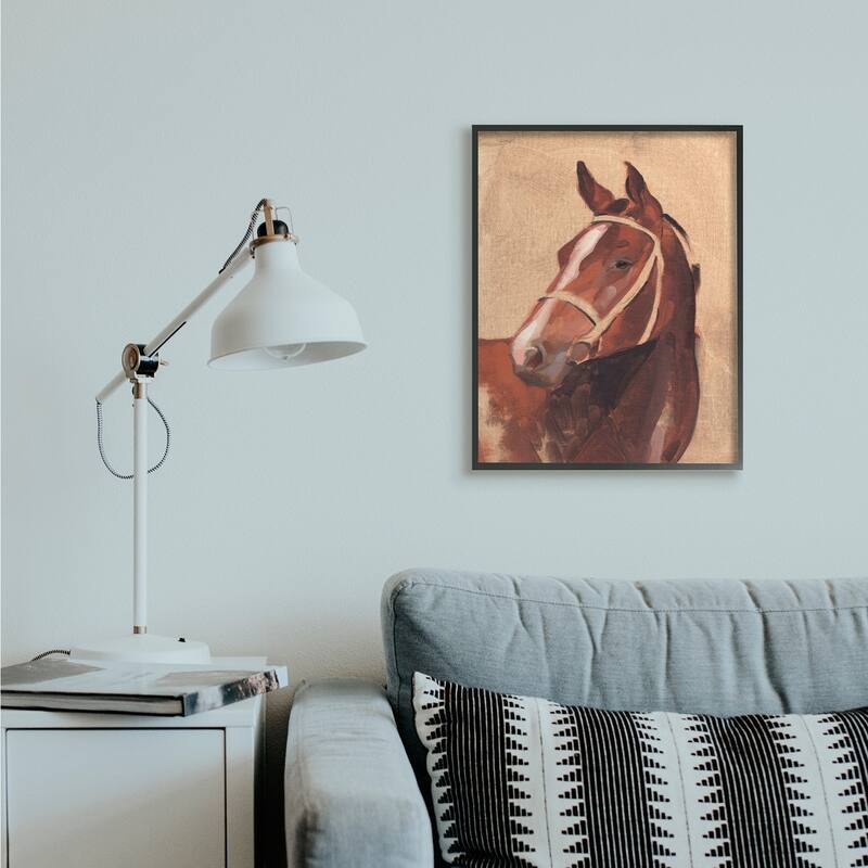 Stupell Southwestern Vintage Horse Equestrian Portrait Framed Wall Art