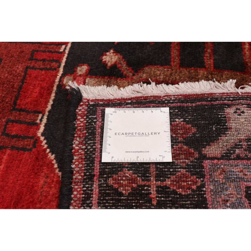 ECARPETGALLERY Hand-knotted Andelz Red Wool Rug - 3'8 x 9'9