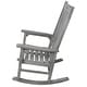 preview thumbnail 2 of 18, Wooden Porch Rocker Chair Wide Seat and Tall Backrest,High Back Smooth Rocking Chairs for Outdoor & Indoor,Light