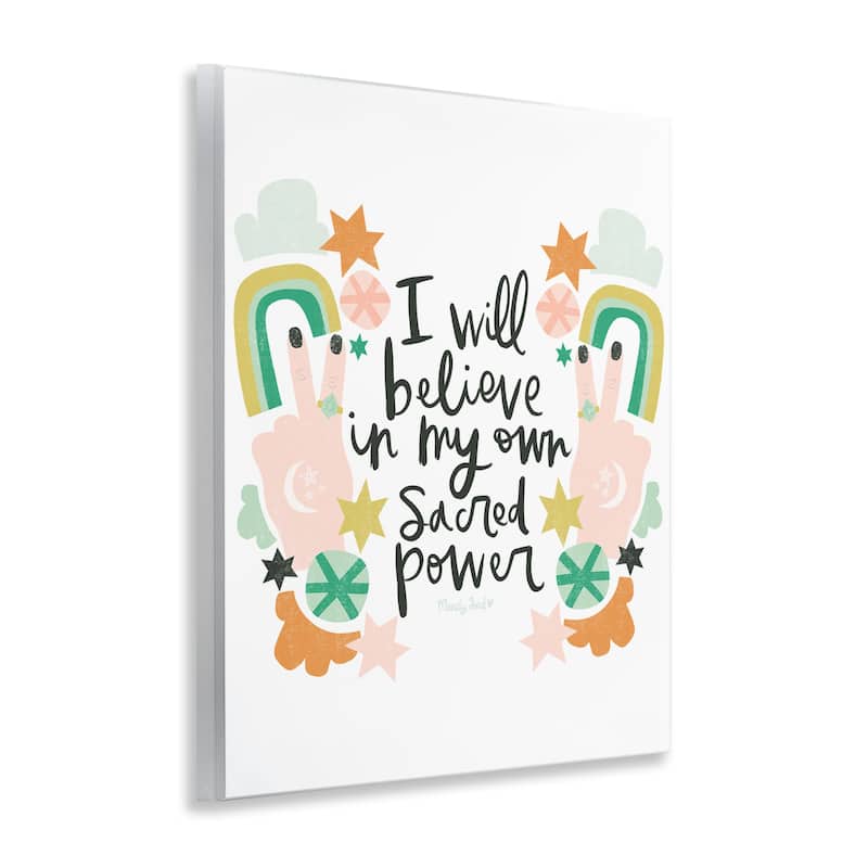Stupell Empowering Sacred Power Sentiment Wall Plaque Art Design By Mandy Ford Art + Illustration