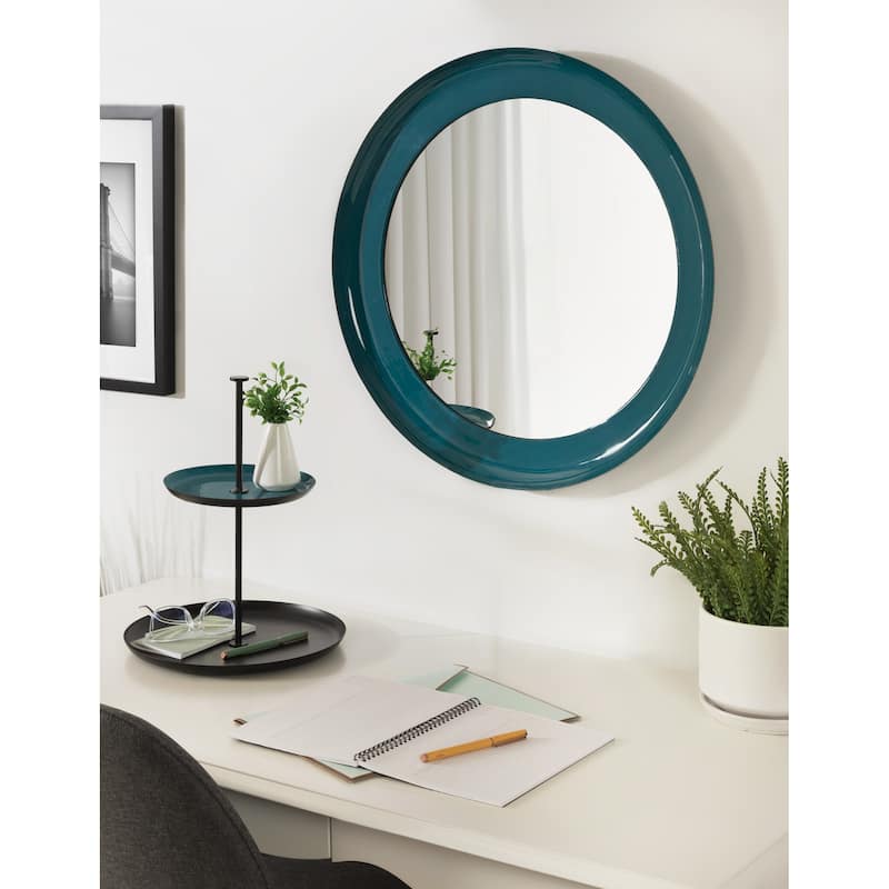 Kate and Laurel Laranya Round Wall Mirror