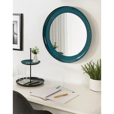 Kate and Laurel Laranya Round Wall Mirror