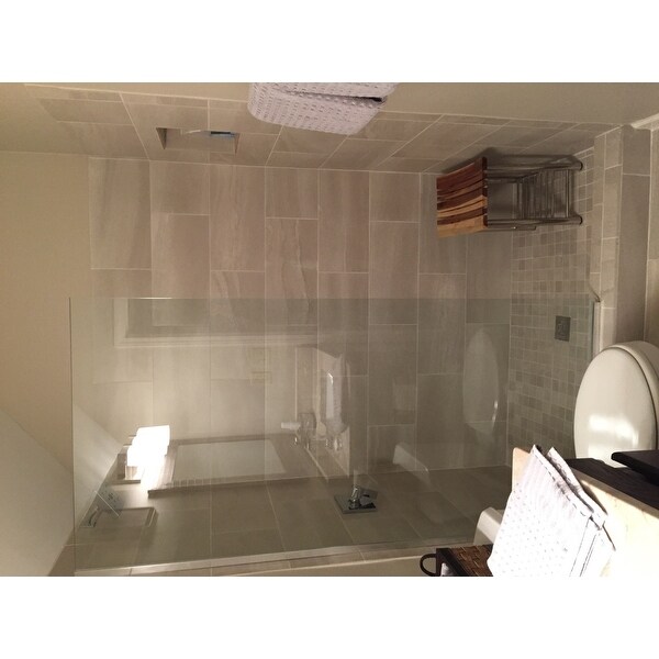 Linea Frameless Shower Door 34 In X 72 Open Entry Design Linea Frameless Shower Door 34 In X 72 Open Entry Design Free Shipping Today 10515037