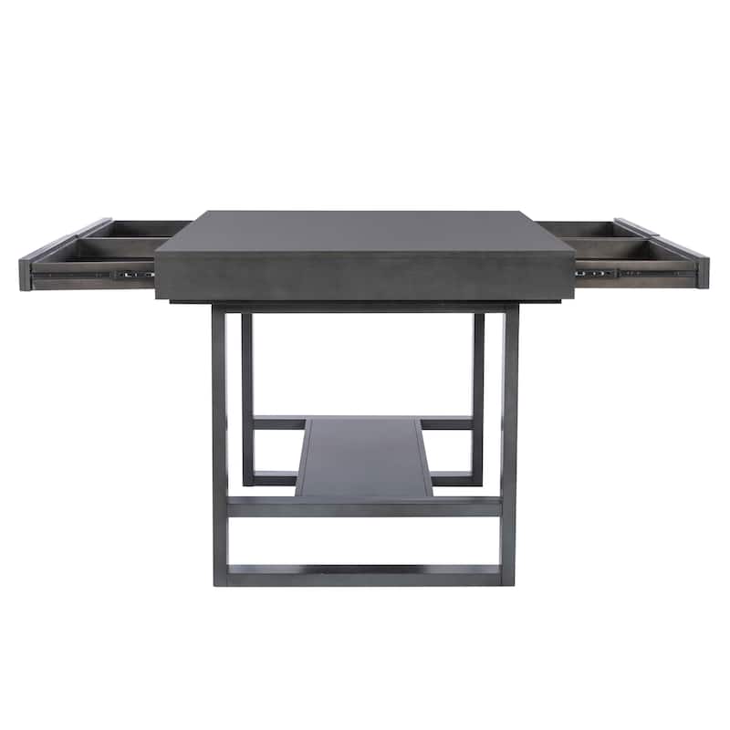 Wilson Grey Wooden 7-Piece Counter Height Dining Set