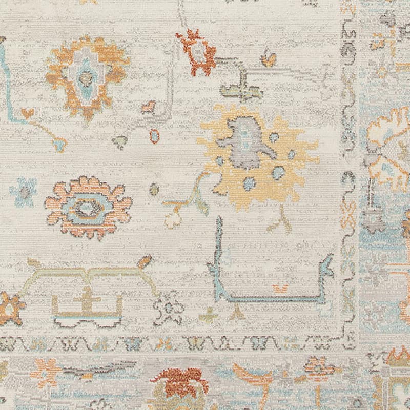 Bohemian Bordered Indoor/Outdoor Area Rug