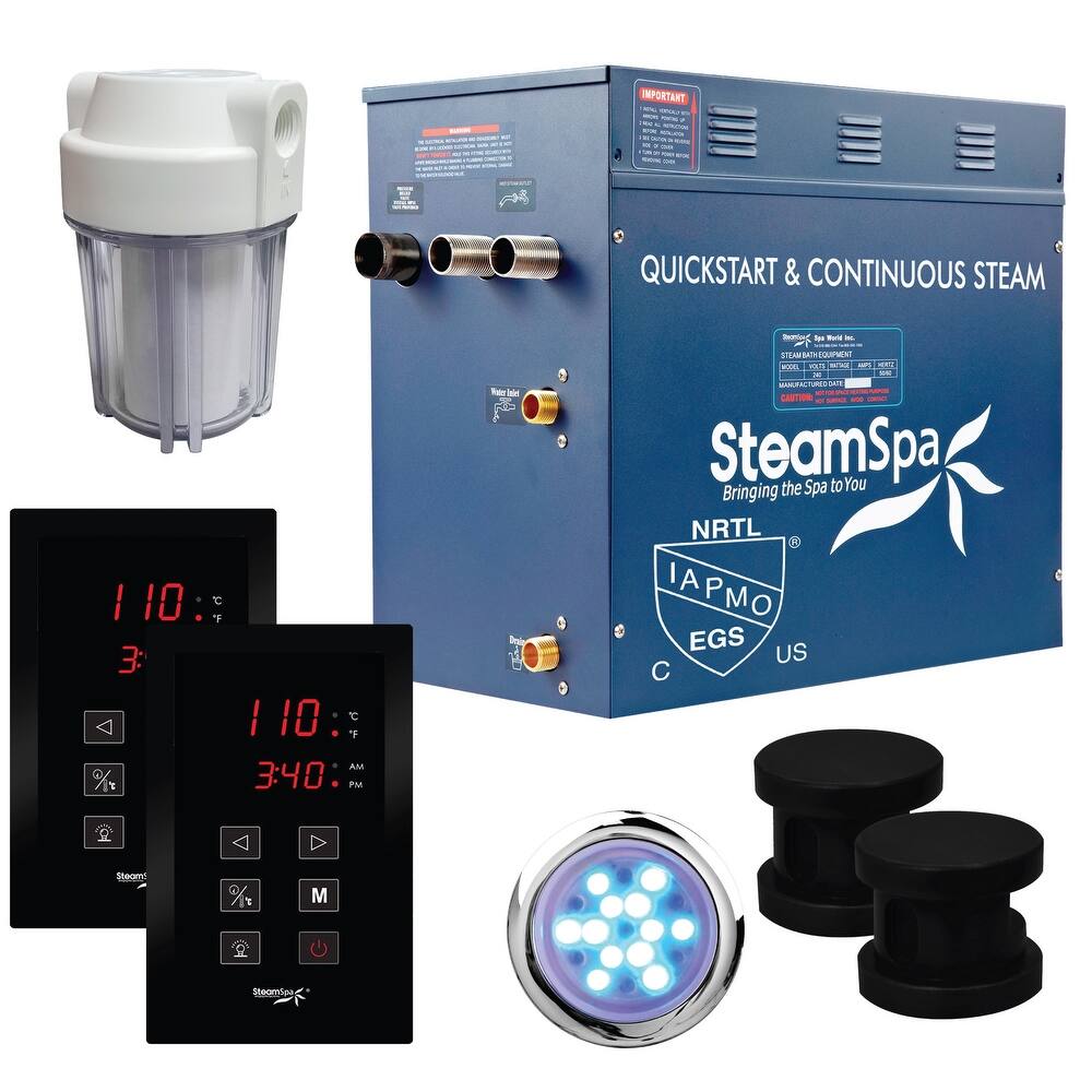 SteamSpa Royal 10.5 KW QuickStart Acu-Steam Bath Generator Package