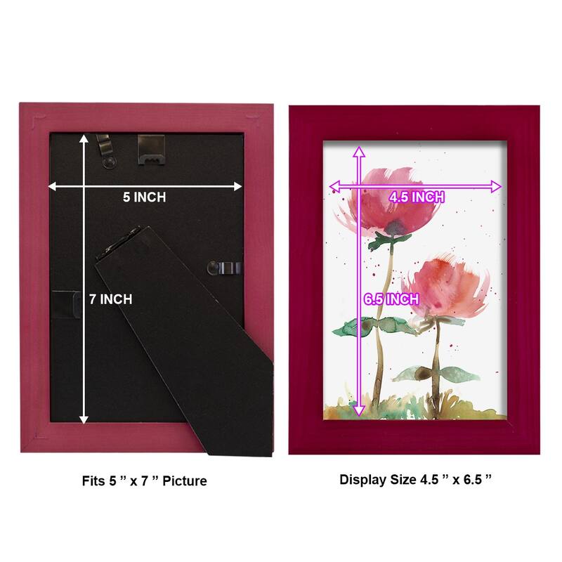 Pink Fleurs I -Framed Print w/glass-Cherry Red