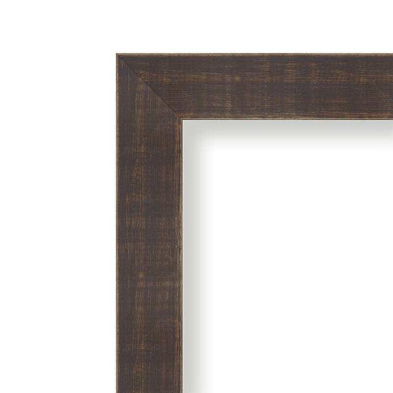 Whiskey Brown Rustic Wood Framed Natural Corkboard Bulletin Board
