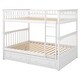 preview thumbnail 11 of 25, Full over Full Wood Bunk Bed with Versatile Usage, Fence-shaped Guardrail, Convertible Beds