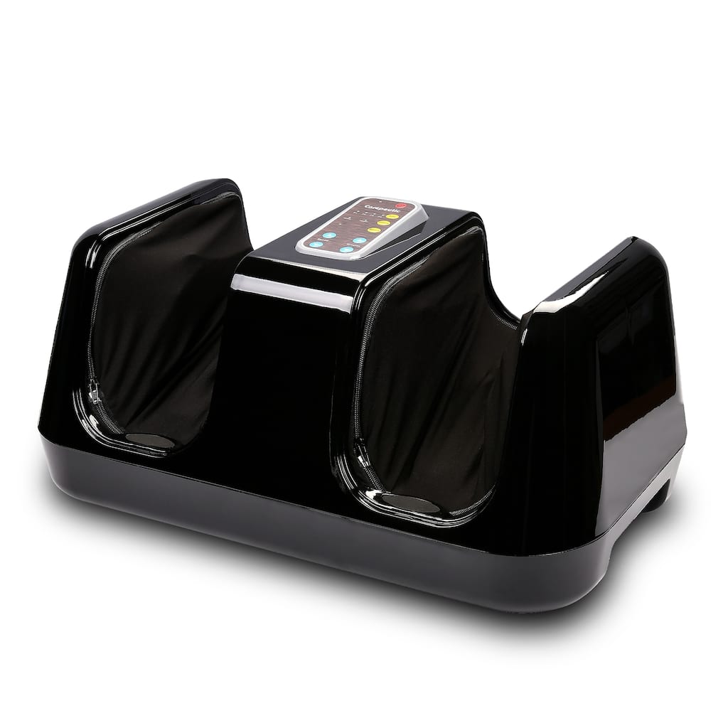 Carepeutic Lower Extremities Circulation Shiatsu Foot Massager with Kneading Rolling Vibration and Heat