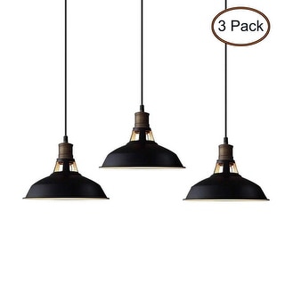 Carbon Loft Kamari Industrial Mini Metal Barn Pendant Light (Set of 3)