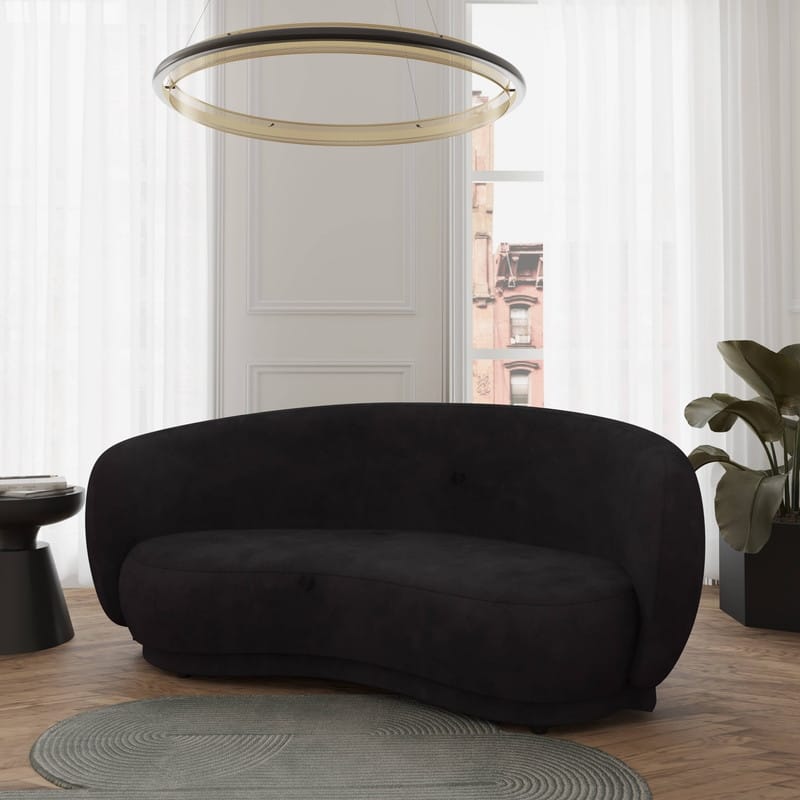 Faze 3 Seater Velvet Upholstered Solid Wood Frame Sofa with Plush Foam Cushions, No Assembly for Living Room, Home Office, Bed