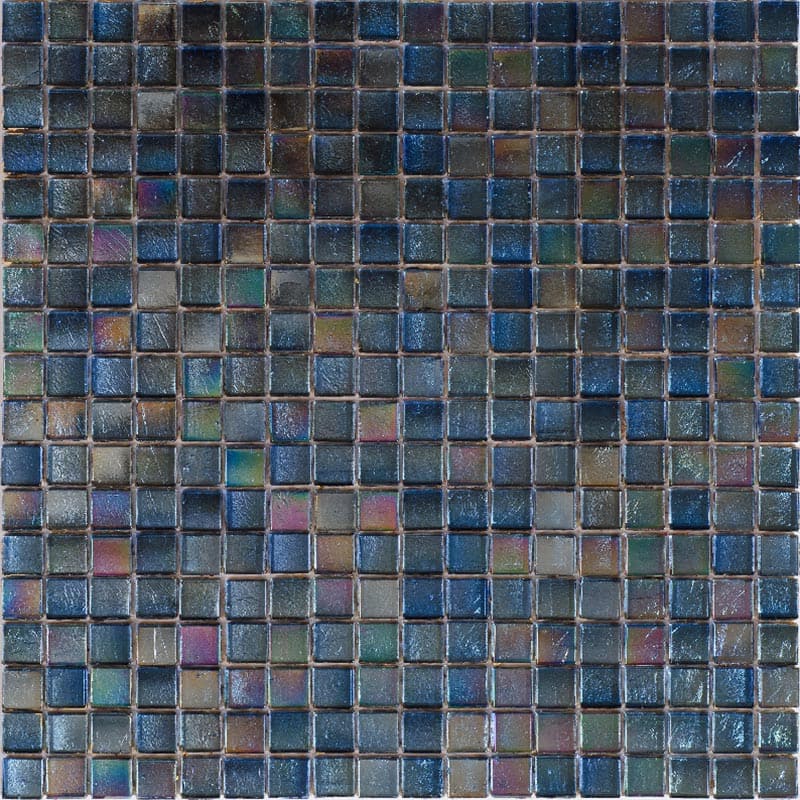 Apollo tile 12" x 12" Skosh Glossy Slate Gray Glass Tile (18.69 sq ft/case) - 20 Pack