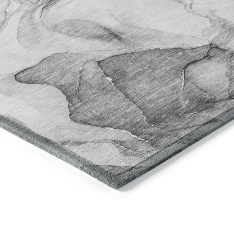 Alrim Artistic Abstract Weather Resistant Blended Style Outdoor Rug