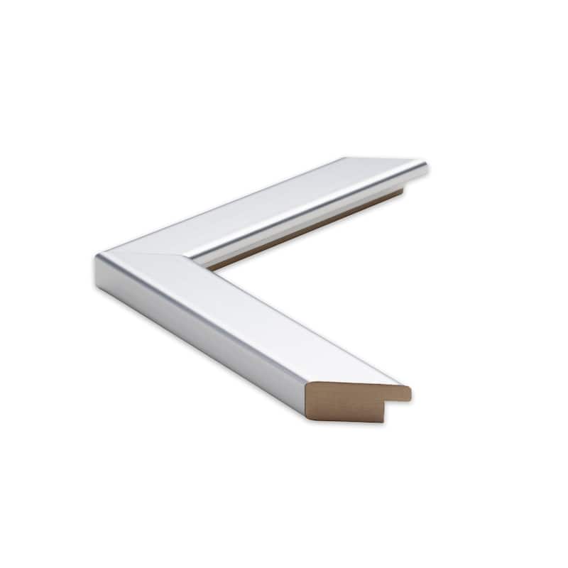 Frame My Mirror Brushed Chrome Framed Vanity Mirror, Ellis Design