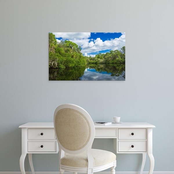 Easy Art Prints Panoramic Image 'South Creek, Oscar Scherer Park, Nokomis, Sarasota, Florida' Canvas Art