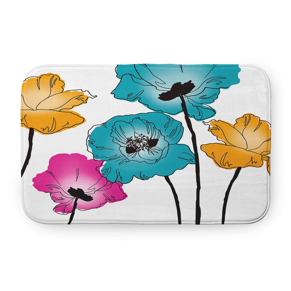 Popping Poppies Bathmat