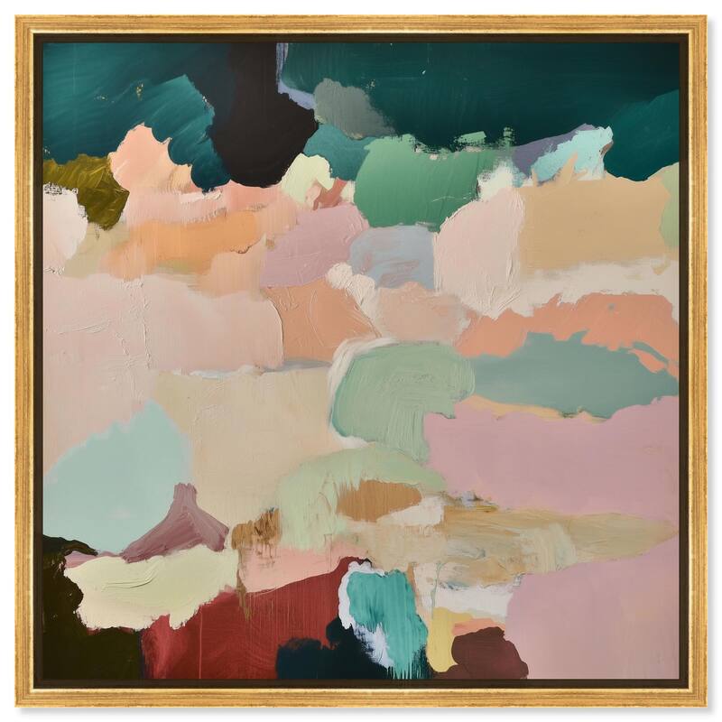 Brushed Beauty III Canvas by Art Remedy - Gold - 30" x 30"