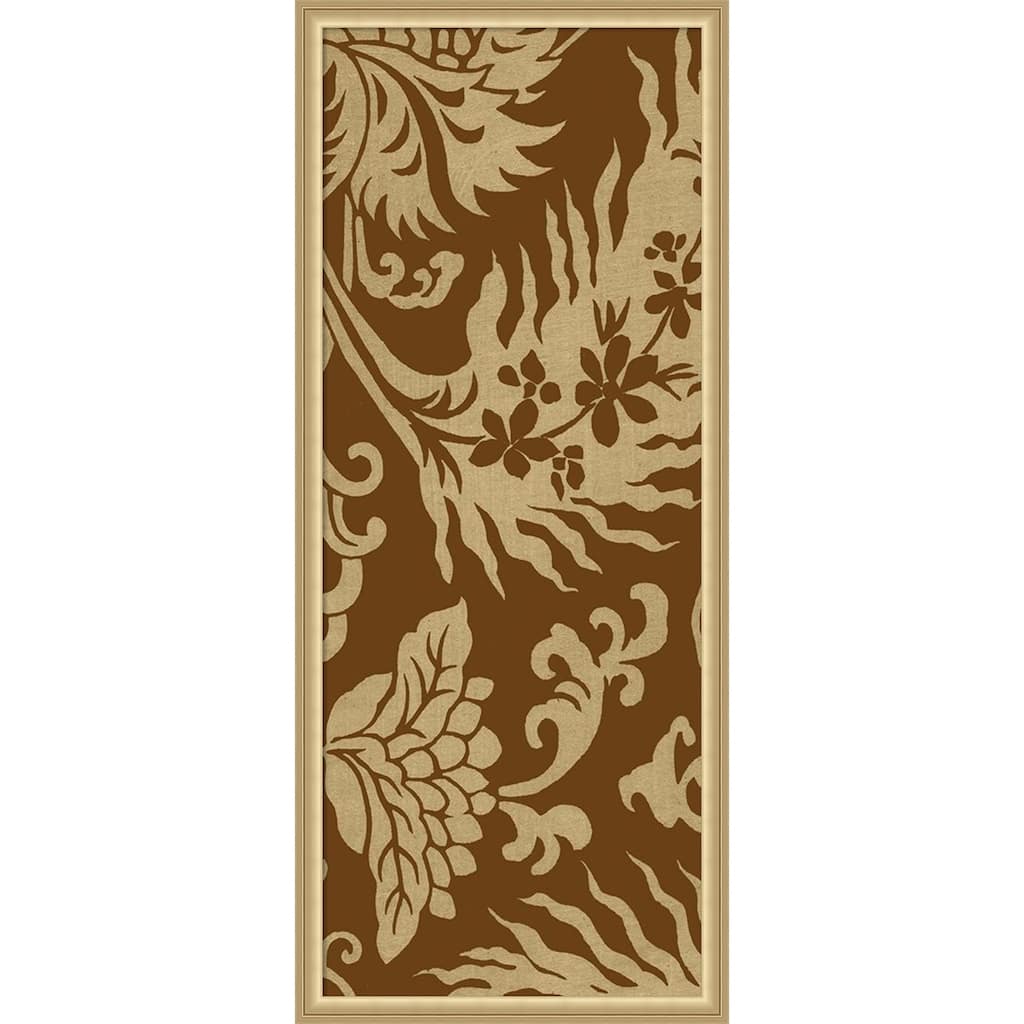 Amanti Art Framed Fabric Pinboard Japanese Patterns III by Baxter Mill Archive Printed Bulletin Board