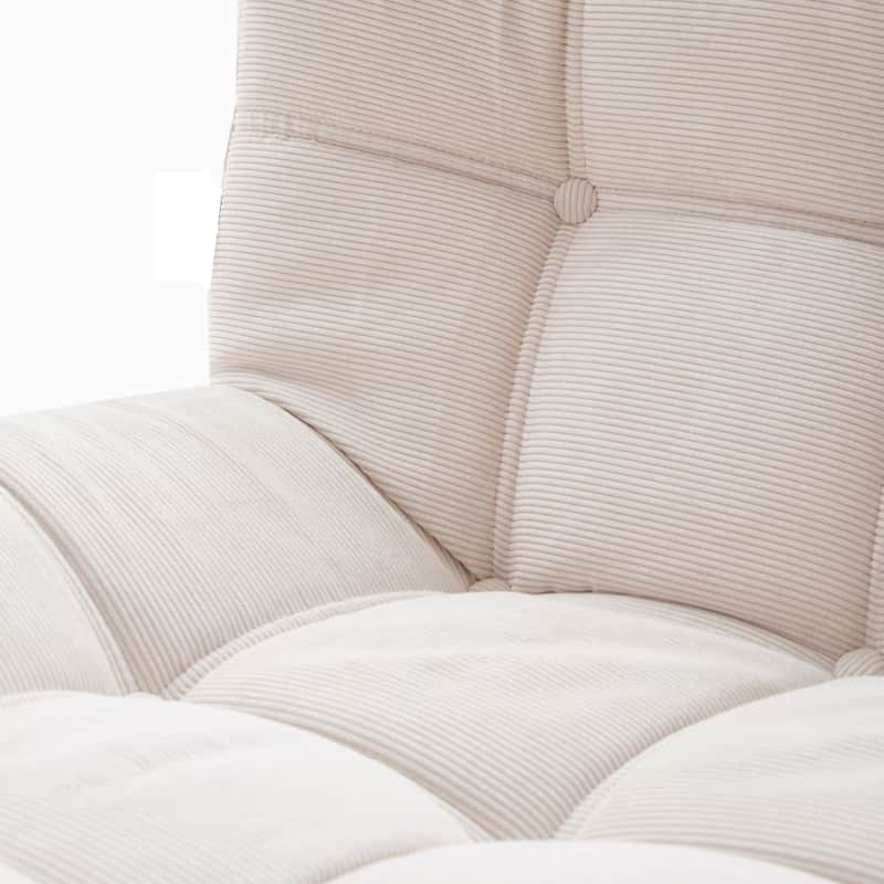 JASIWAY Modern Corduroy Fabric Upholstered Sofa