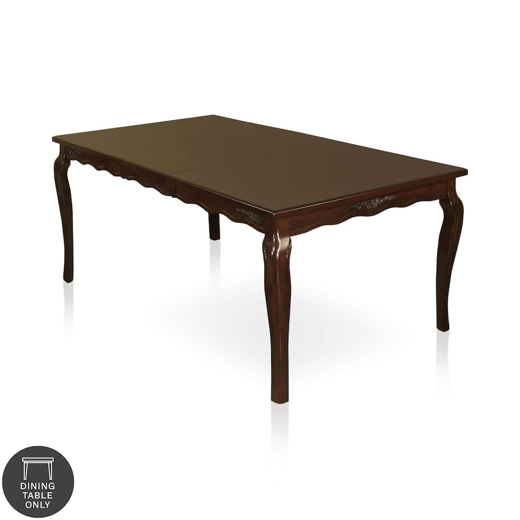 Furniture of America Shak Traditional Dark Walnut 78-inch Dining Table