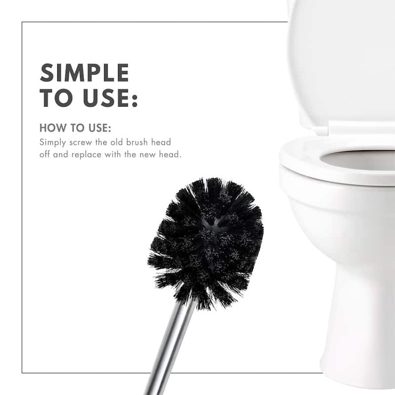 ToiletTree Toilet Brush Replacement Heads for Brushes (Pack of 4)
