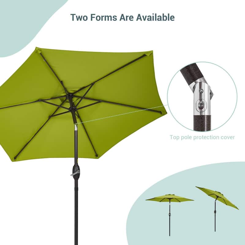 Bonosuki 7.5Ft Patio Market Umbrella Weather-Resistant Table Umbrella