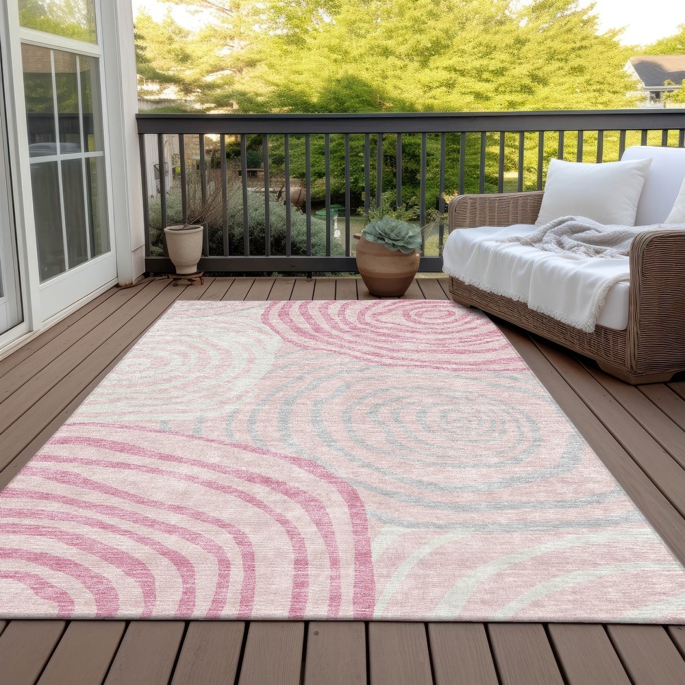 Machine Washable Indoor/ Outdoor Chantille Contemporary Dimensions Rug