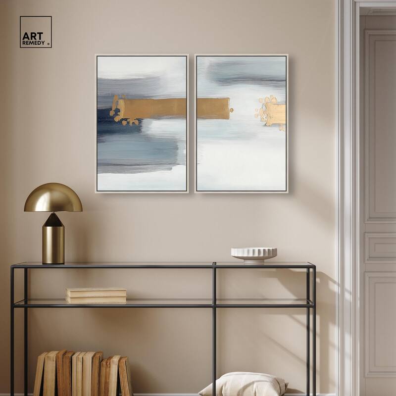 Azure Horizon III Canvas Set of 2 by Art Remedy