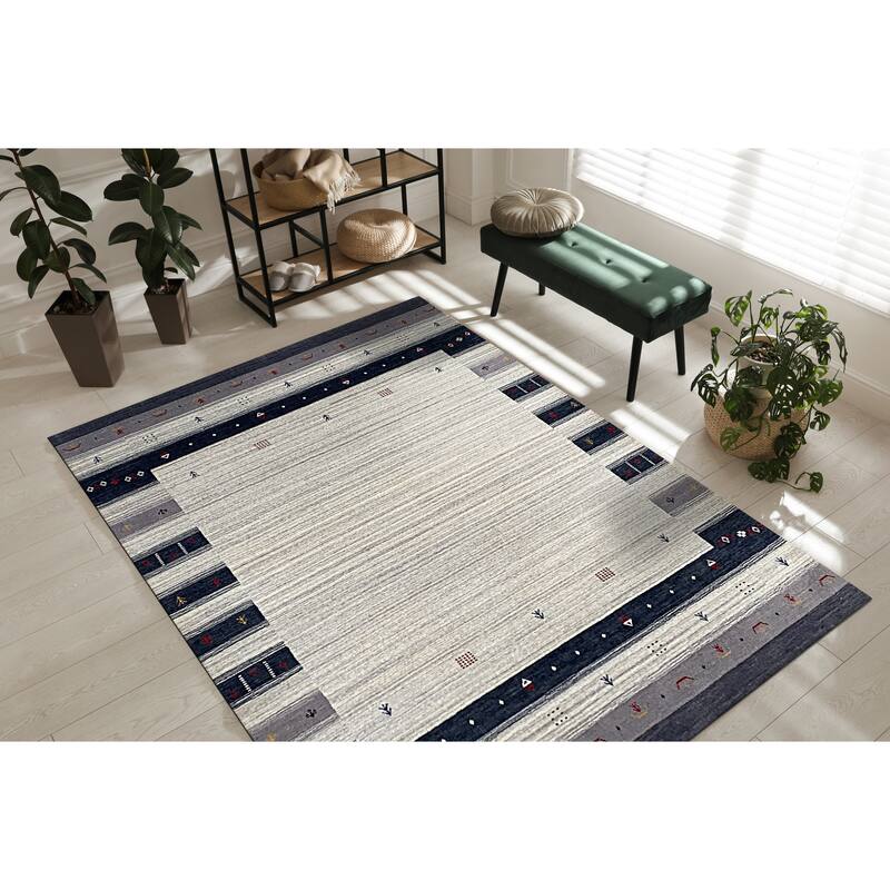 Multicolored Transitional Modern Design Area Rug - Elegant and Timeless Design - 5' x 8'
