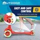 preview thumbnail 58 of 60, Outdoor Cruiser 3-Wheel Kids Scooter – with Lean-to-Steer Technology, Led Lighted Wheel, Girls Ages 3-8, Blue and Red