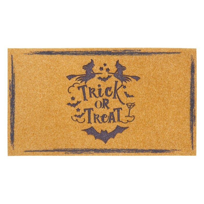 Raisa Trick Or Treat 30" x 16.8" Non-Slip Doormat