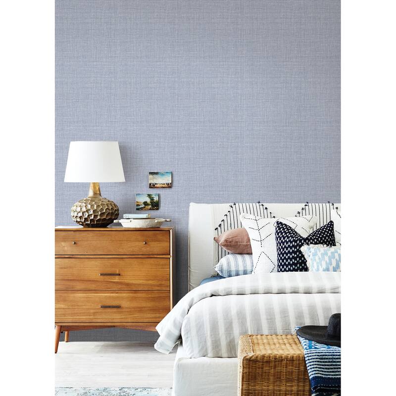 NuWallpaper Lansdowne Blue Peel and Stick Wallpaper