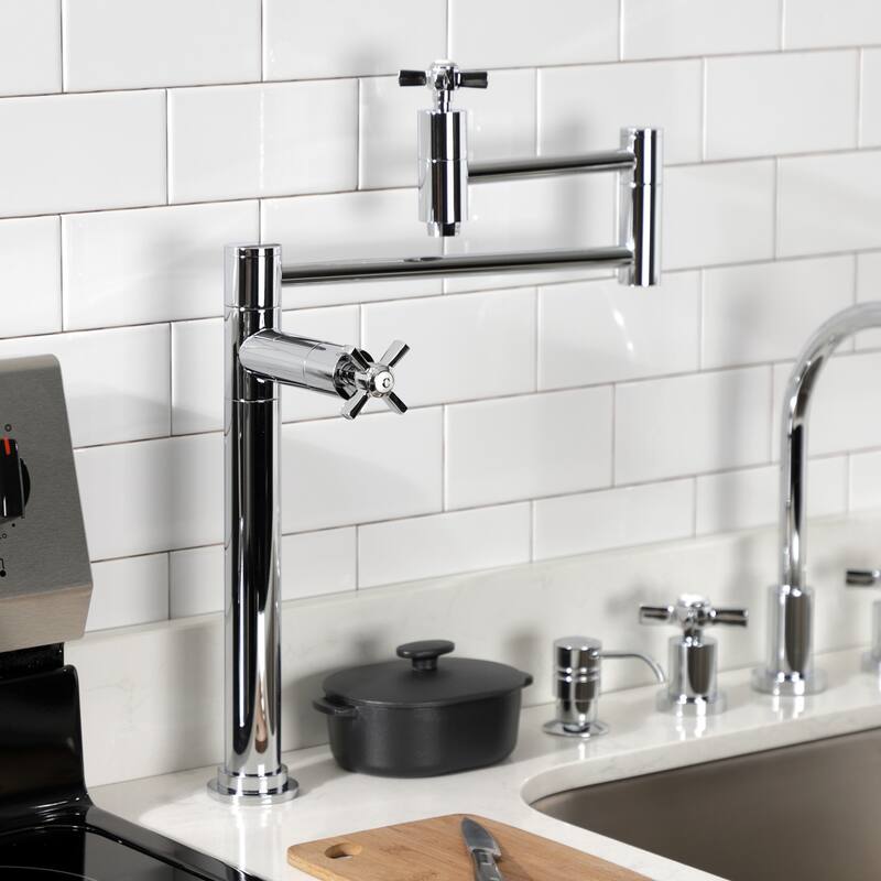 Millennium Two-Handle 1-Hole Deck Mount Pot Filler Faucet