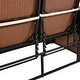 preview thumbnail 16 of 14, Outdoor Loveseat Patio Sofa Rattan Daybed 2-Piece with Adjustable Canopy and Plush Cushions Pillows