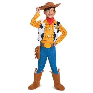 Shop Boys Woody Deluxe Toy Story Cowboy Costume Overstock 29115209 Medium Size 7 8