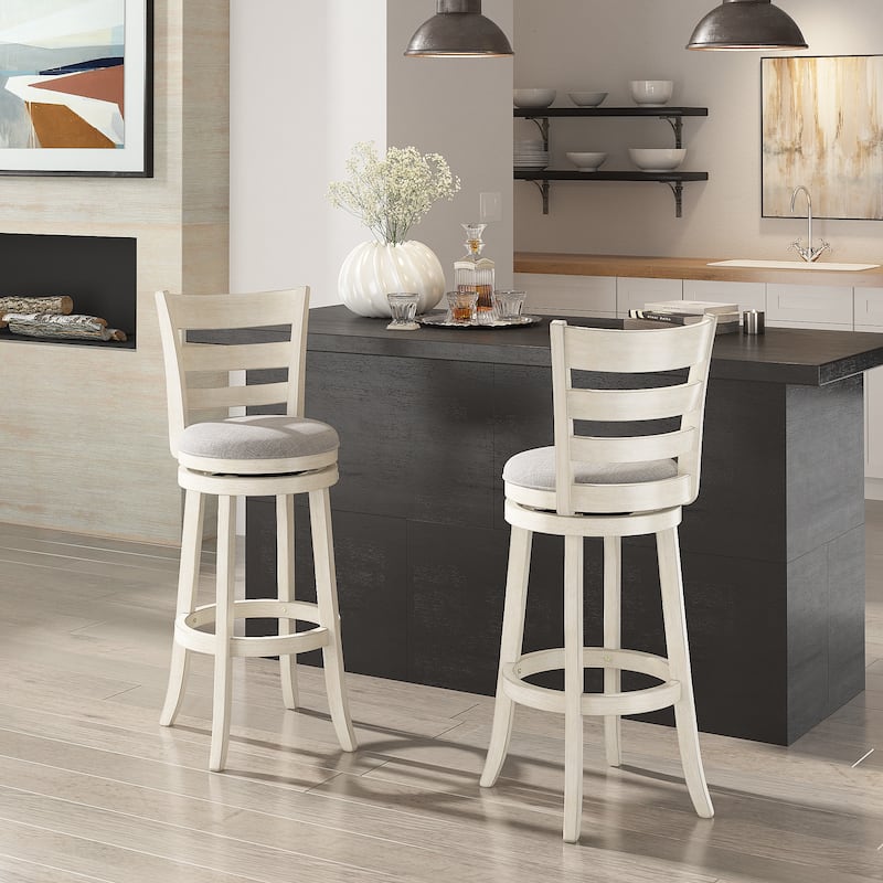 Rovinj Ladder Back 29"H Swivel Bar Stool
