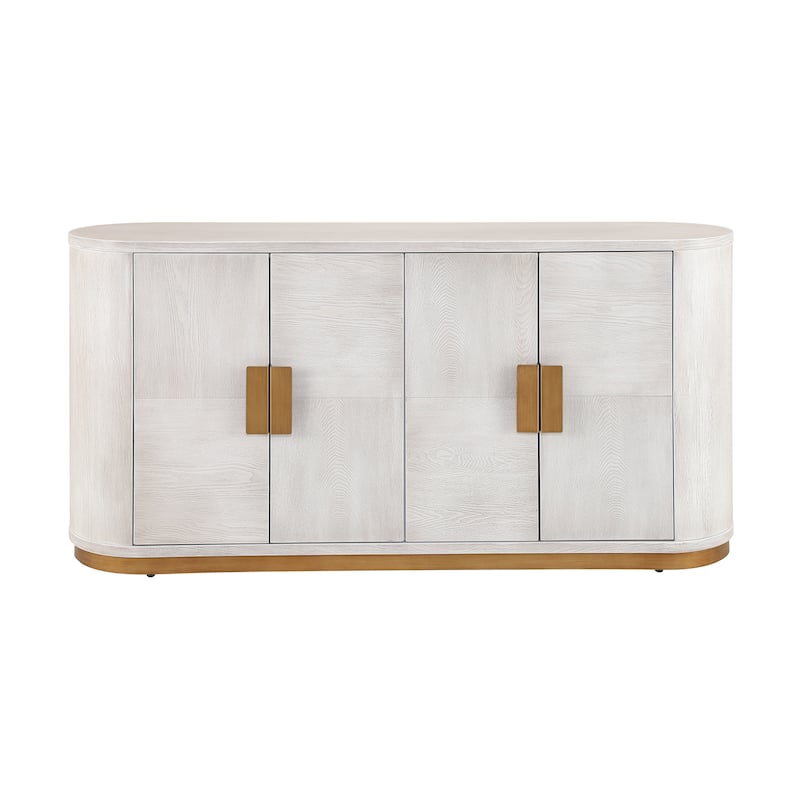 Christopher Knight Home - Valmont MDF 4 Doors Sideboard with Metal Base and Storage