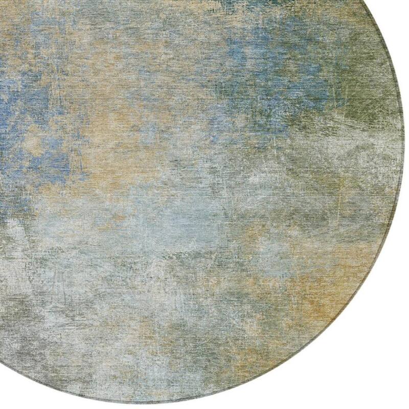 HomeRoots Abstract Transitional Rectangle Outdoor Rug