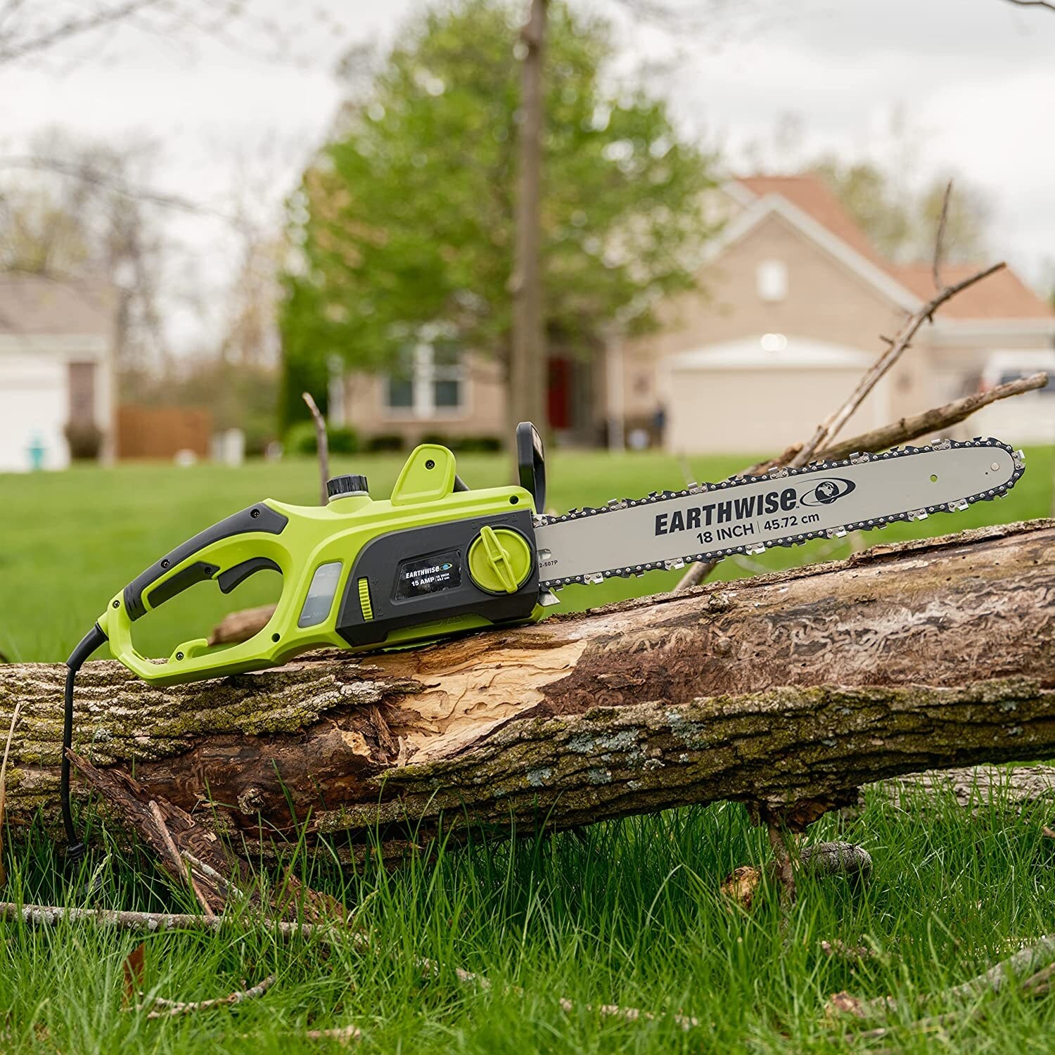 Green chainsaw discount