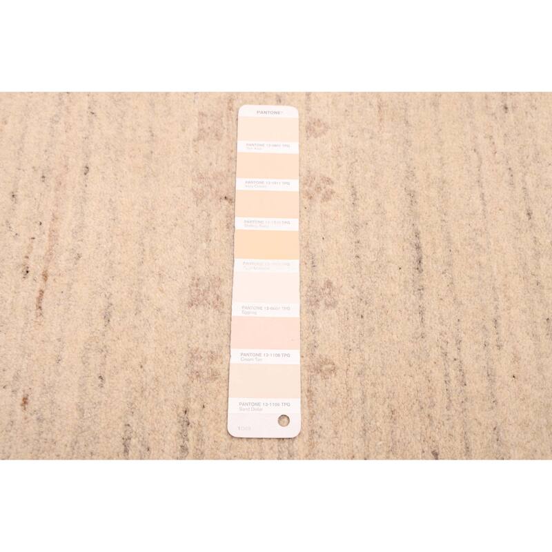 ECARPETGALLERY Hand-knotted Opulence Ivory Wool Rug - 2'6 x 11'8