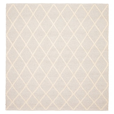 ECARPETGALLERY Braid weave Sienna Grey Wool Rug - 6'0 x 6'2