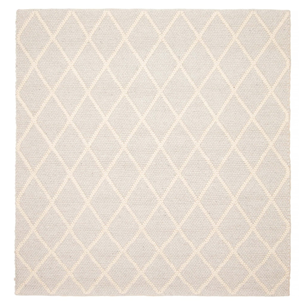 ECARPETGALLERY Braid weave Sienna Grey Wool Rug - 6'0 x 6'2