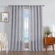 preview thumbnail 17 of 17, Nautica Caspian Light Filtering 54" x 84" Textured Rod Pocket Window Curtain Panel Pair 54" x 84" - Slate