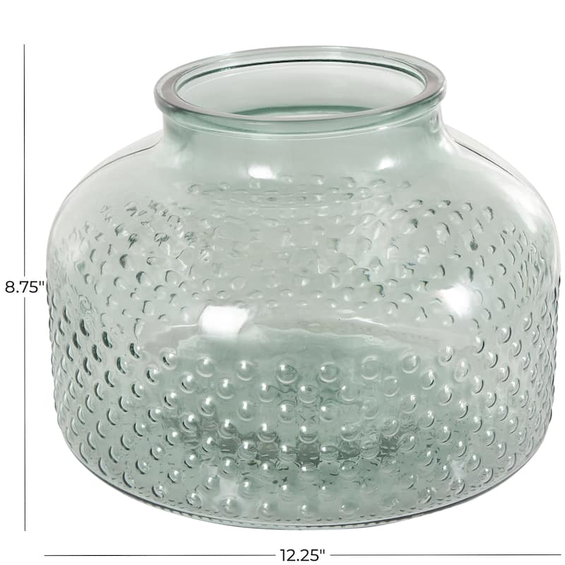 Glass Spotted Vase - Green - Roche River Decor