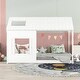 preview thumbnail 11 of 18, Twin Size House Bed with Roof and Window