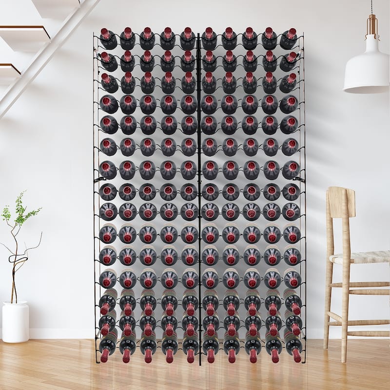 Freestanding Metal Wine Rack Up to 150 Wine Bottles Bed Bath