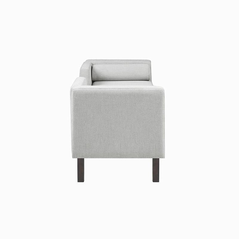 Upholstered Accent Grey Bench
